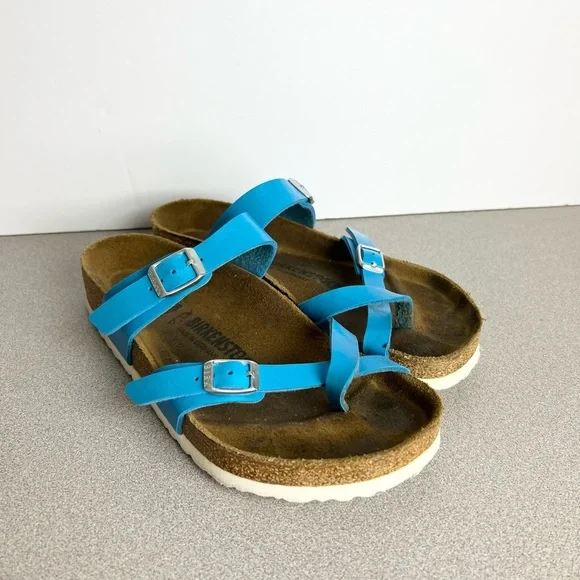 Birkenstock Mayari Graceful Ocean Regular Fit size 38 blue sandals Birks - Picture 1 of 7